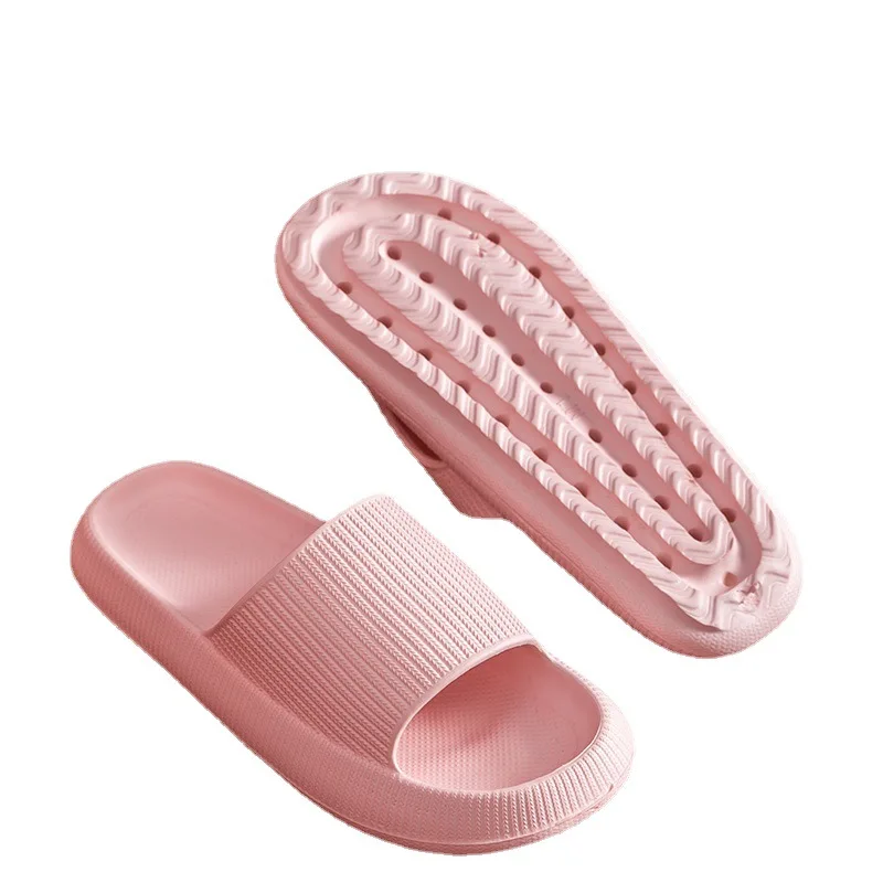 

Pillow Slides Slippers Comfy Shoes Non-slip Bathroom Home shoesThicked Bottom Slippers Slides Women's sandals Summer Flip flops