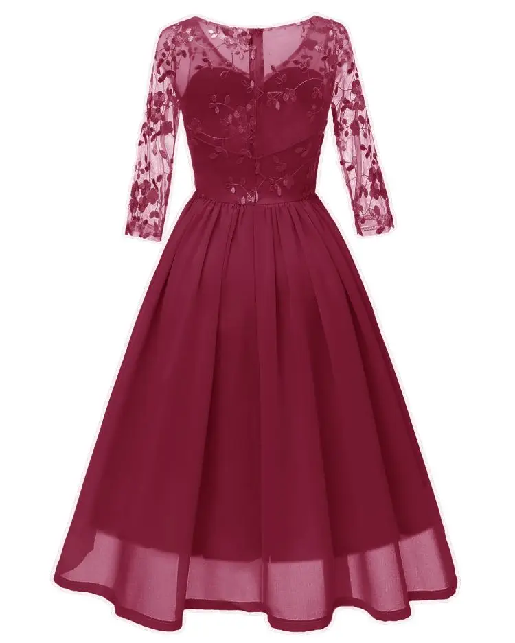 2019 Clothing Manufacturers Half Sleeve V-Neck Applique A-Line Prom Dress Wedding Robe