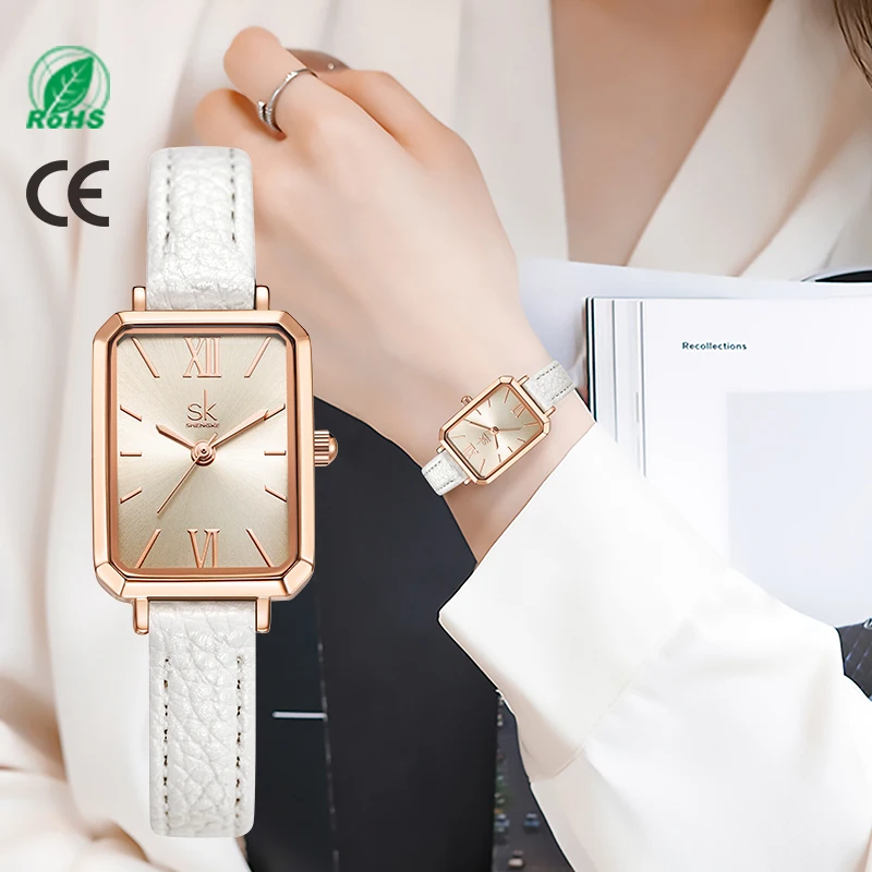

SK K0185 Watch For Women Clock Luxury Women Watches Fashion Rectangular Dial Female Quartz Wristwatches Reloj Mujer