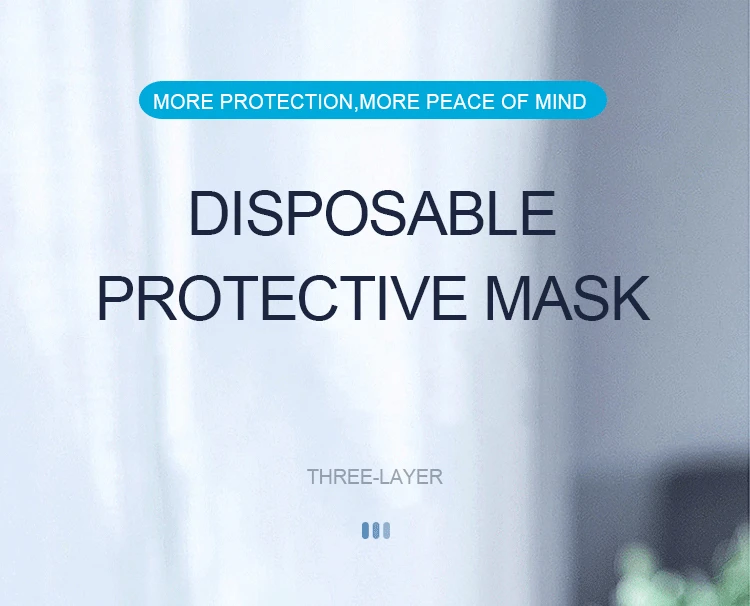 Disposable face mask 3 ply face mask earloop n95 for personal