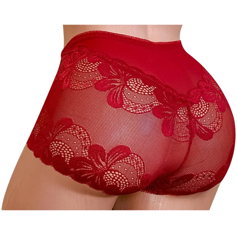 

Wholesale High Waist See Through Women Sexy Lace Panties Underwear For Ladies, Shown