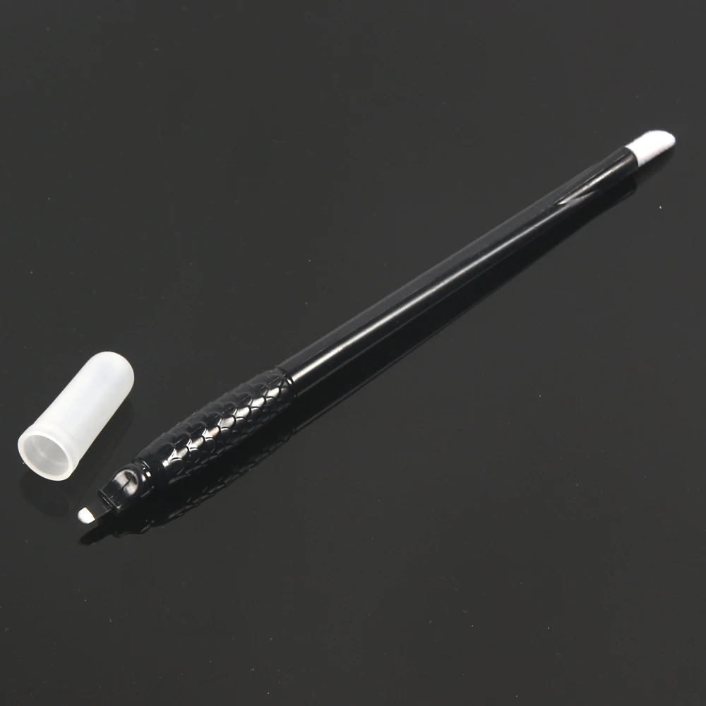 

0.16mm 18U disposable eyebrow microblading pen tebori blade manual pmu machine for 3d eyebrow tattoo, Black