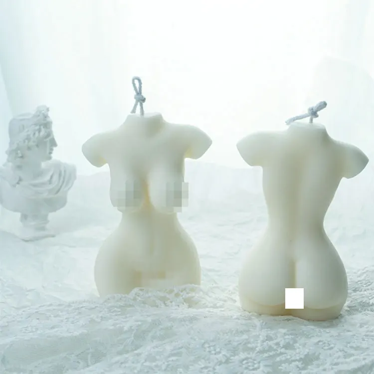 

Food grade silicone body mold DIY manual candle mould silicone candle molds