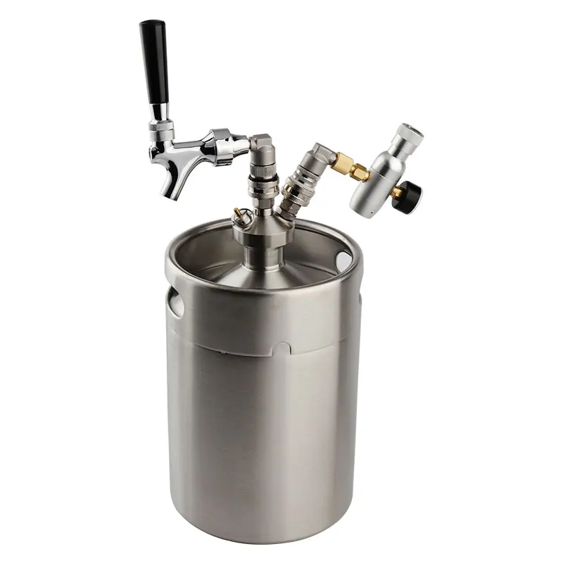 New Design Home Brewing 5l Stainless Steel Mini Beer Keg With Stainless ...