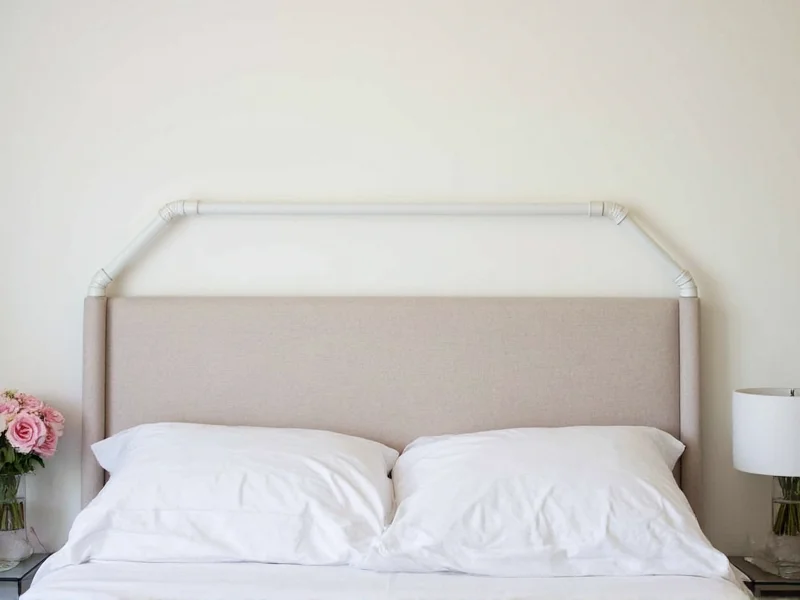 Modern PVC pipe headboard design