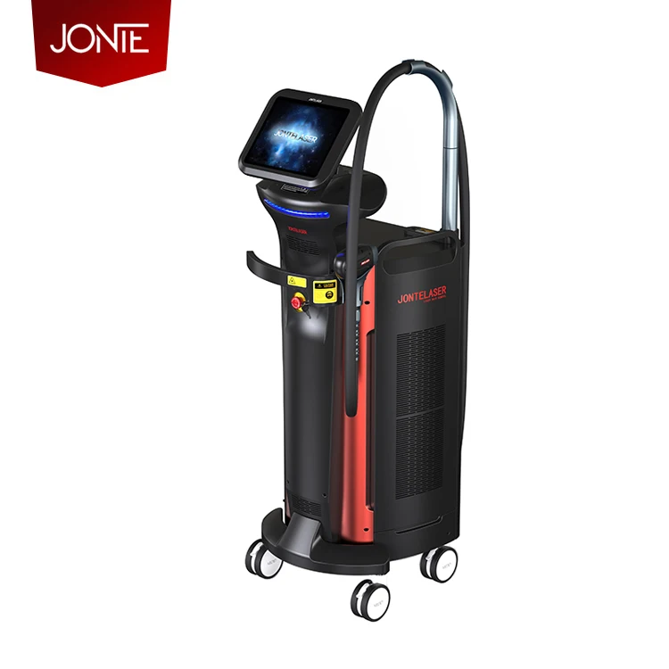 

Diode Laser 755 808 1064 Mm Alexandrita Laser Hair Removal Machine, Black red white gray