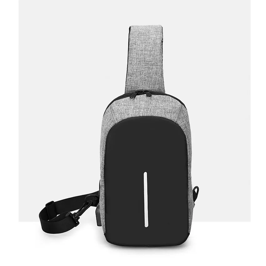 

Gray inclined shoulder bag man business leisure bag man business leisure bag