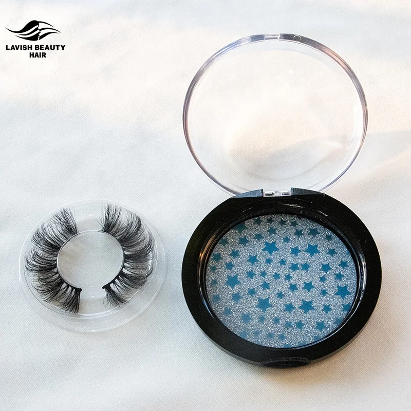 

Lavish Beauty Private Label fake lashes 25mm 3D Real Mink false Eyelashes