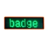 custom flashing message battery powered led signs name badge tag