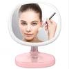 2019 new trending products Christmas gift pink make up led light mirror with wireless charger