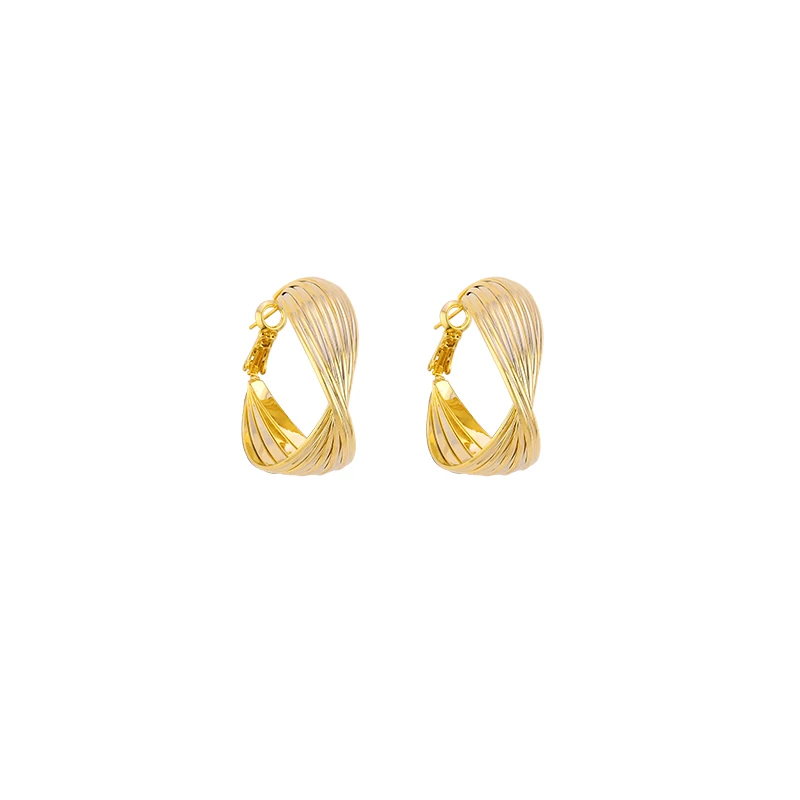 

Original Design Irregular Geometry Stainless Steel Stud Earrings Gold Handmade Party Ear Jewelry For Women