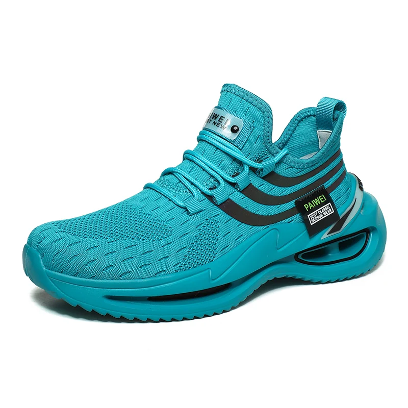 

Low Top Thick Sole Luminous Fashion Good Designers Basketball Sport Shoes Men, Black/white/blue