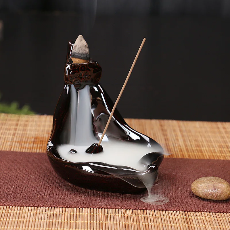 Backflow Ceramic Incense Holder Buhrimill Stick Incense Burner