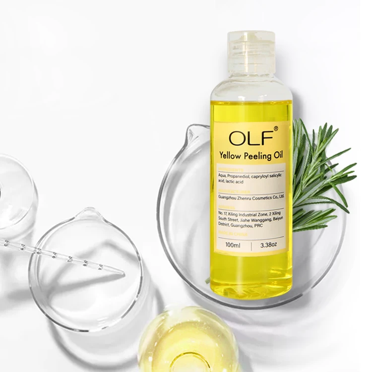 

Private label all in one peeling oil dark thighs strong yellow peeling oil strength for feet