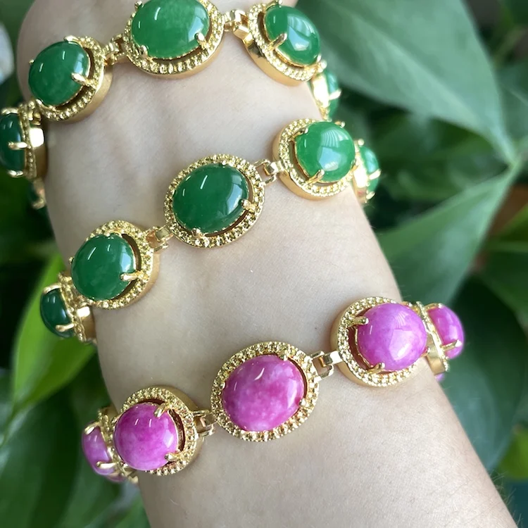 

2021 New Natural jade bracelets jewelry charms bracelet
