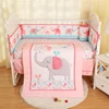 Wholesale Pink Elephant 7 Piece Comforter Set for Baby
