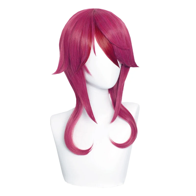 

Dark Rose Curly Synthetic Hair Anime Comic Exhibition Cosplay Halloween Hair COS Ombre Wigs Cool Male Hair, Pic showed