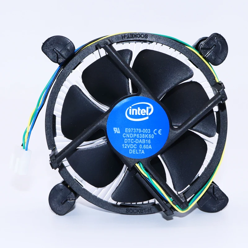 

Original Intel Aluminum LGA115X CPU Cooler fan, Black