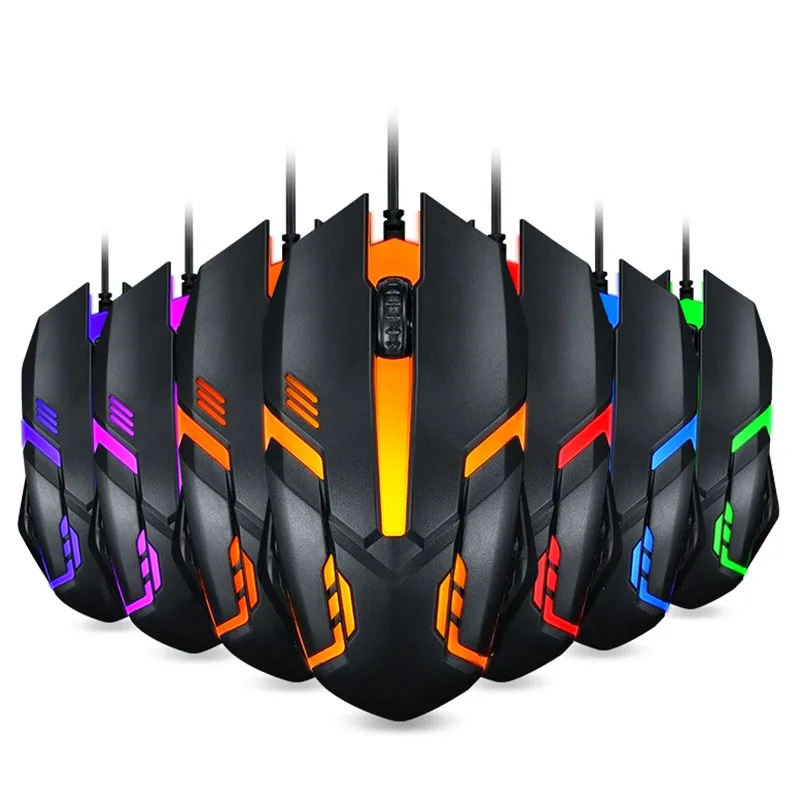 

2021 Cheapest Hot Sale Ergonomic RGB Wired Portable USB Gaming Optical Mouse For Desktop Computer Notebook Laptop
