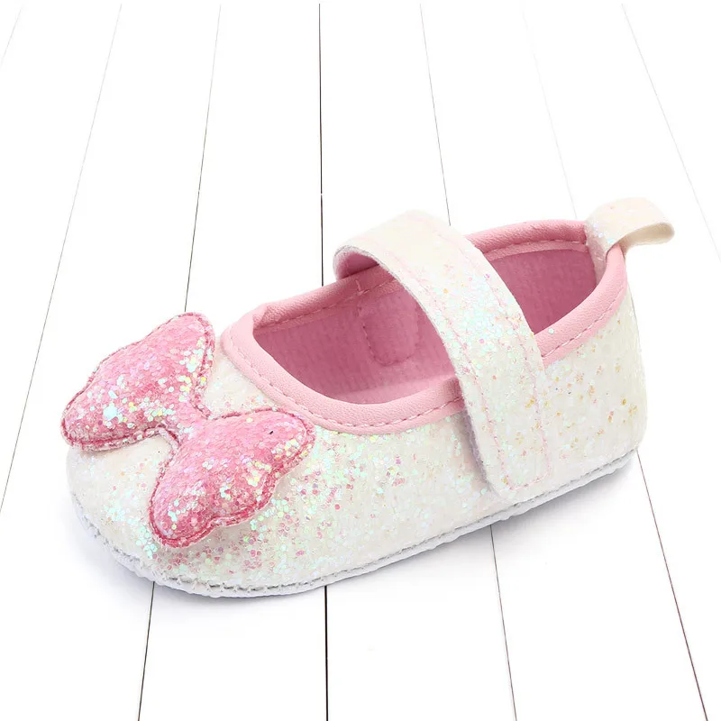 pink sparkly baby shoes