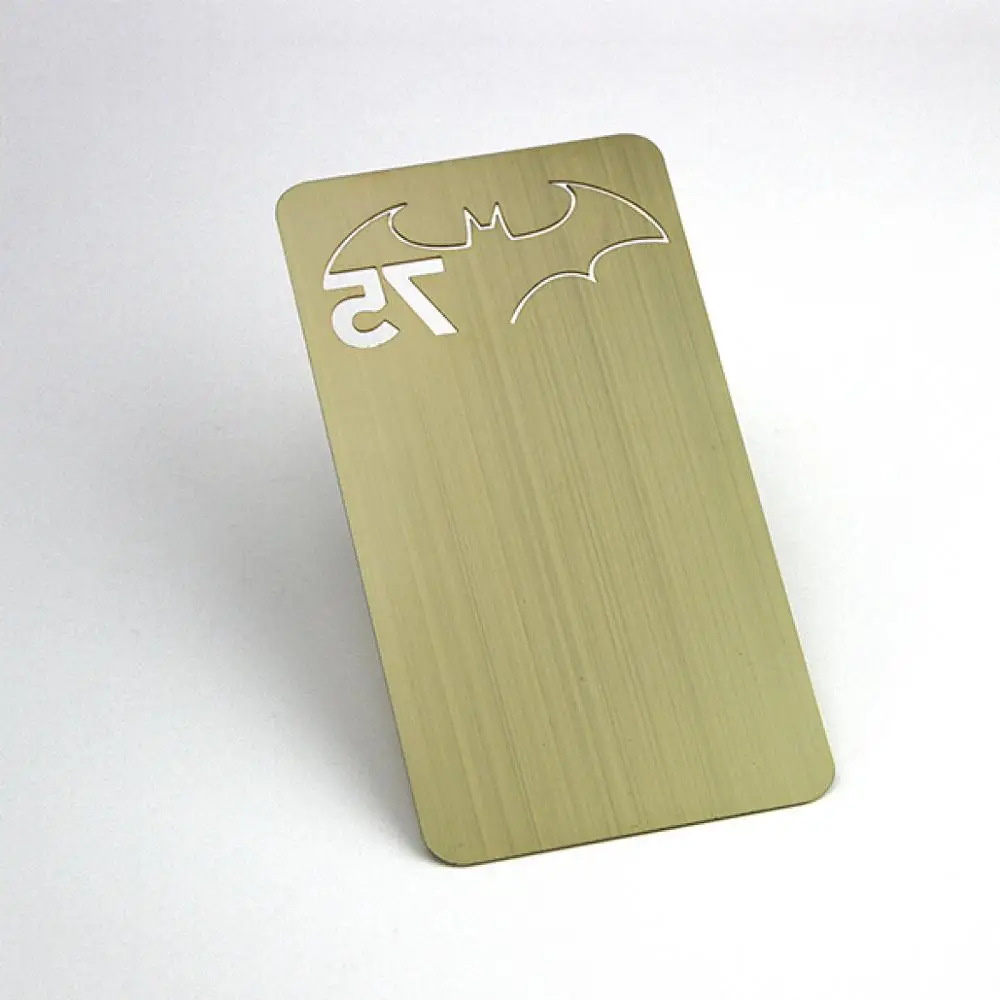 

MDT hot sale gold metal business credit card plated gold color printable