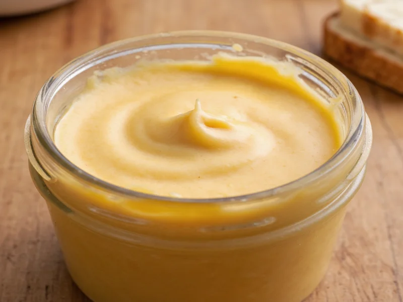 Creamy homemade cashew butter in jar with visible smooth texture