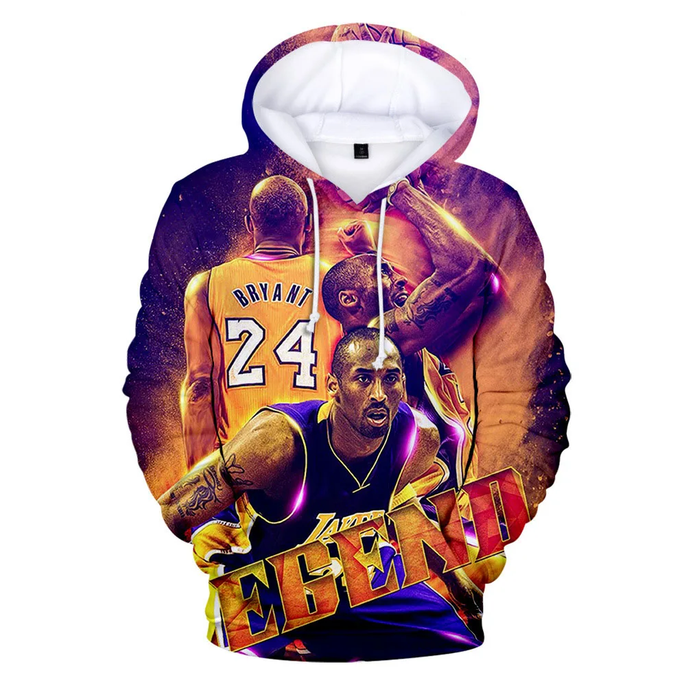 

wholesale cheap basketball Kobe Bryant Hoodie pullover 3D Print Sweatshirt Multiple Color Mens Pullover Hoodies