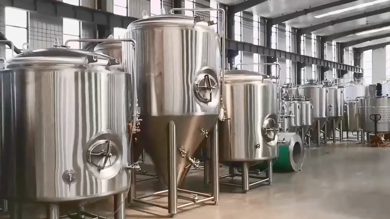 300l,500l,1000l微啤酒啤酒厂饮料酿造设备自制葡萄酒mash tun发酵罐