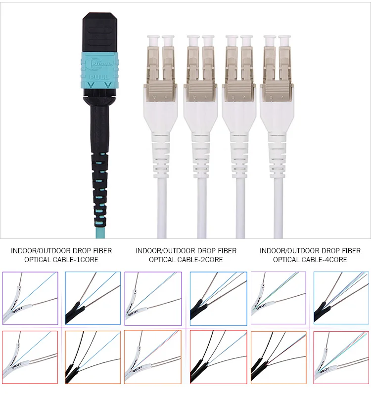Optical Lc Apc Pc Fiber Optique G655 Breakout Patchcord Sc Single Mode Simplex Pigtail