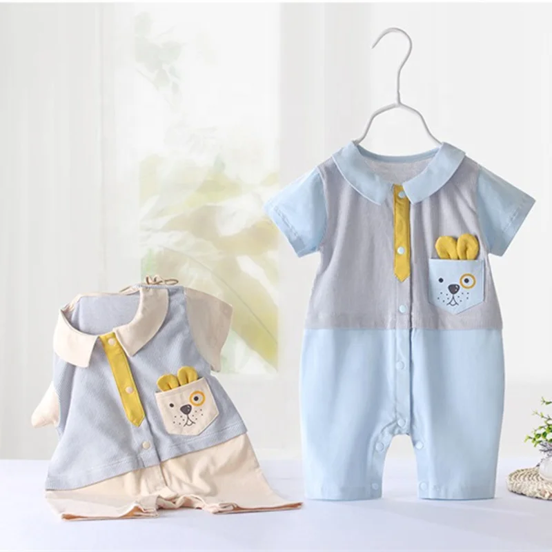 

Factory Price Jumpsuits And Rompers Girls Rompers Single Piece Bodysuit Baby Summer Romper, Apricot, blue