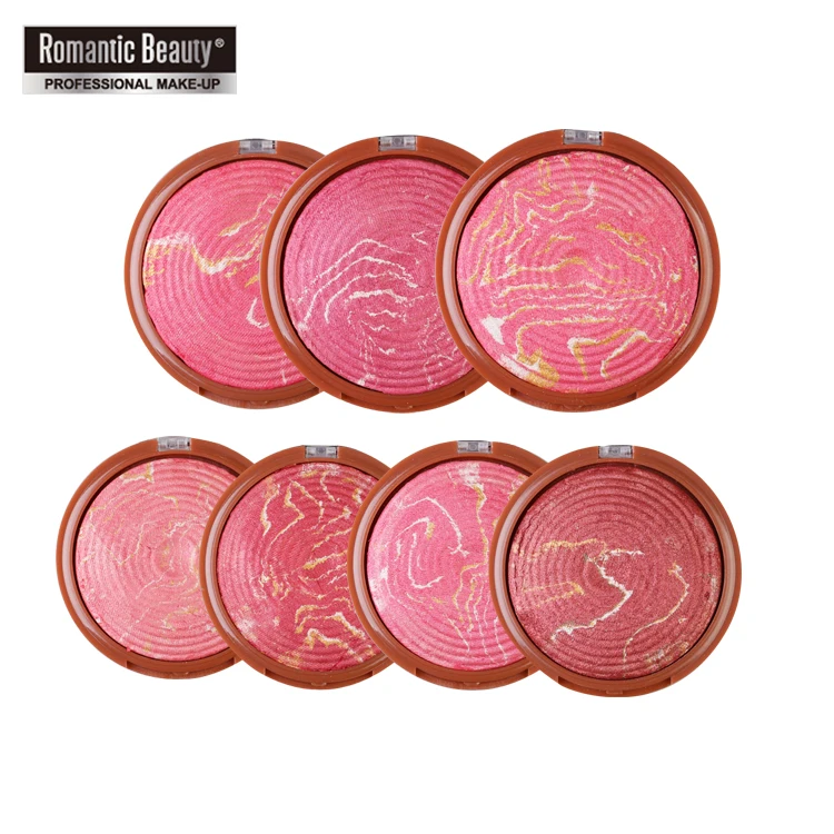 

Romantic Beauty 6 Color Makeup Cosmetic Natural Baked Blusher Powder Palette Charming Cheek Face Blush Palette