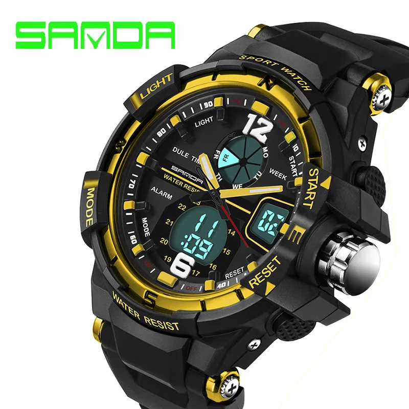 

SANDA Brand 289 Watch Men G Style Waterproof Sports Military Watches Hombre Men's Luxury Shock-Resistant Analog Digital Watch