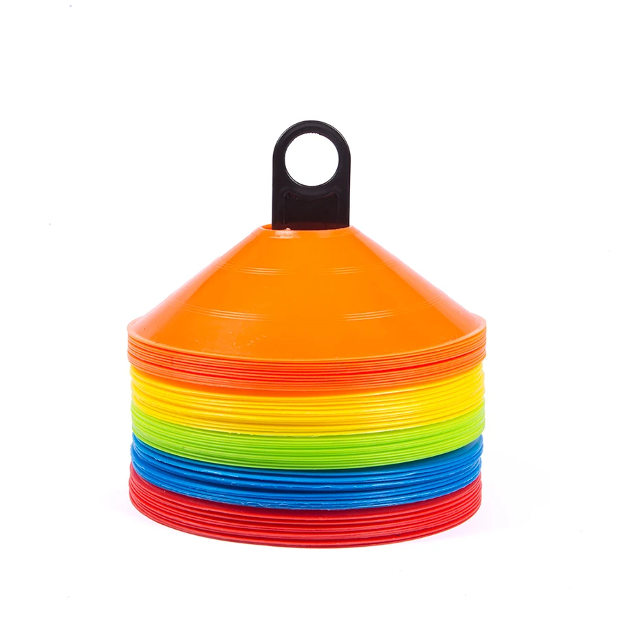Wholesale Agility Soccer Cones 30pcs Pack with Carry Bag and Holder Logo Style PVC Spot Markers for Outdoor Sports Training