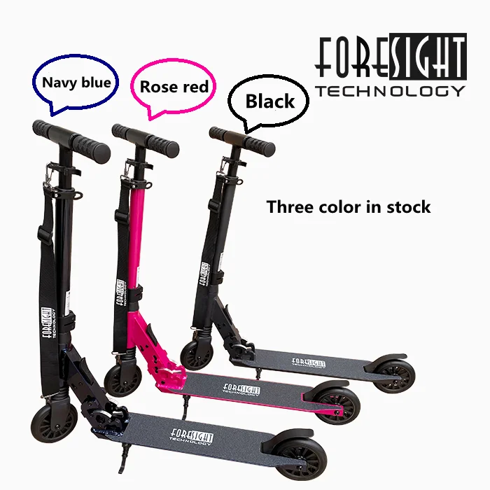 

New arrival enough stock adult foldable kick foot scooters, Black, pink, blue
