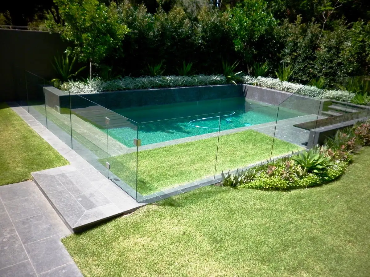 Excellent safety tempered glass fence toughened sandwich glass aluminum for swimming pool