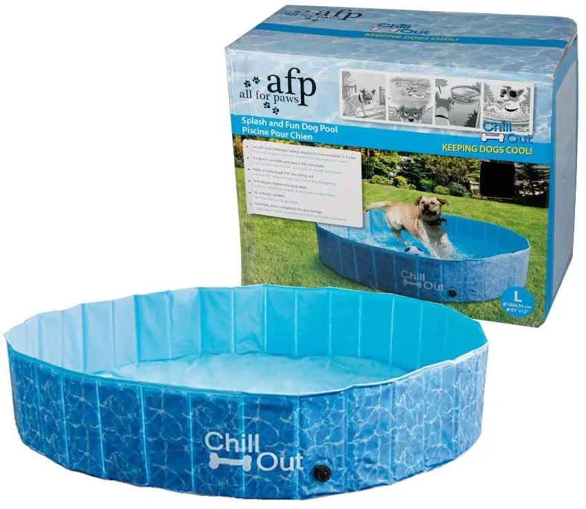 

All-For-Paws Extra Large Size New Arrivals Foldable Dog Pet Bath Pool Dog Swimming Pool For Pets, Blue