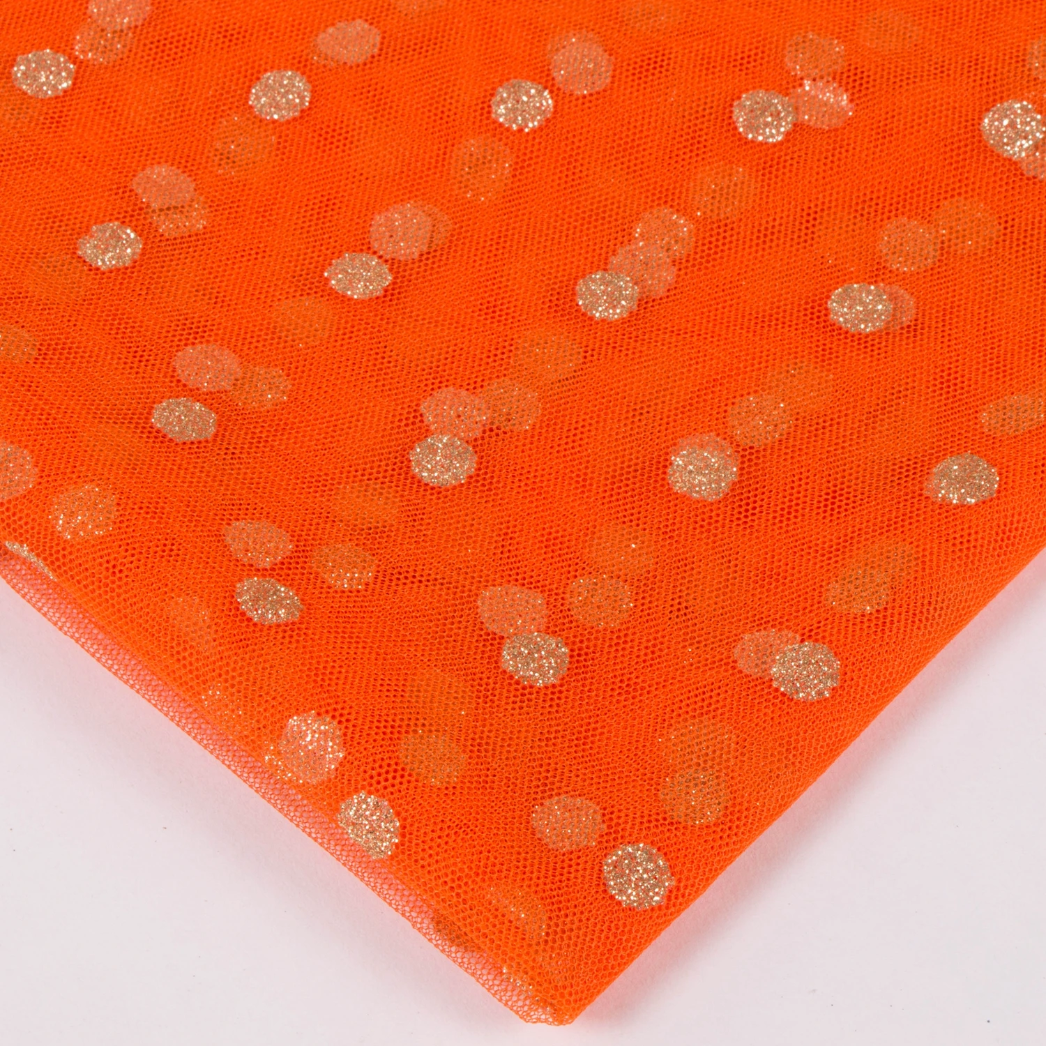 Glitter Mesh Knitted 100 Polyester Shiny Dot Paillette Sequins Fabric