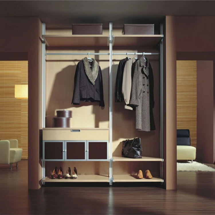 Cheap morden design 2 door furniture wood bedroom cabinet wardrobe closet