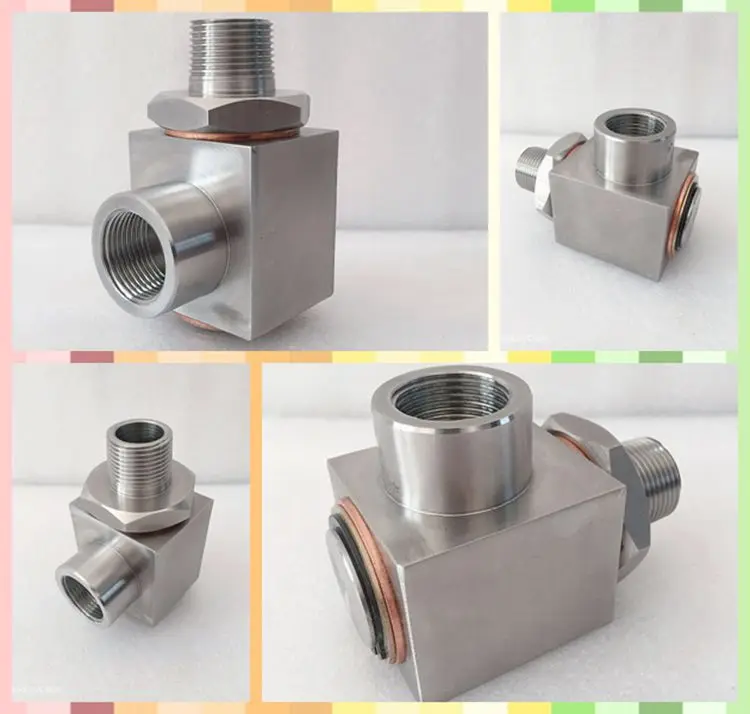 
High-Pressure Right Angle Hydraulic Oil Stainless Steel 360-Degree Rotary Joint 