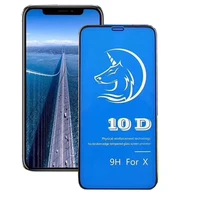 

For iPhone Xr/Xs/Xs Max 10D tempered glass screen protector, iphone 6/7/8/X screen protector,Wholesale iphone Phone film