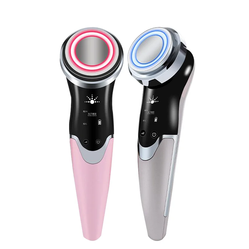 

Hot Selling Instrument On Amazon RF Facial Machine RF Face Lift For Beauty, Pink/ grey