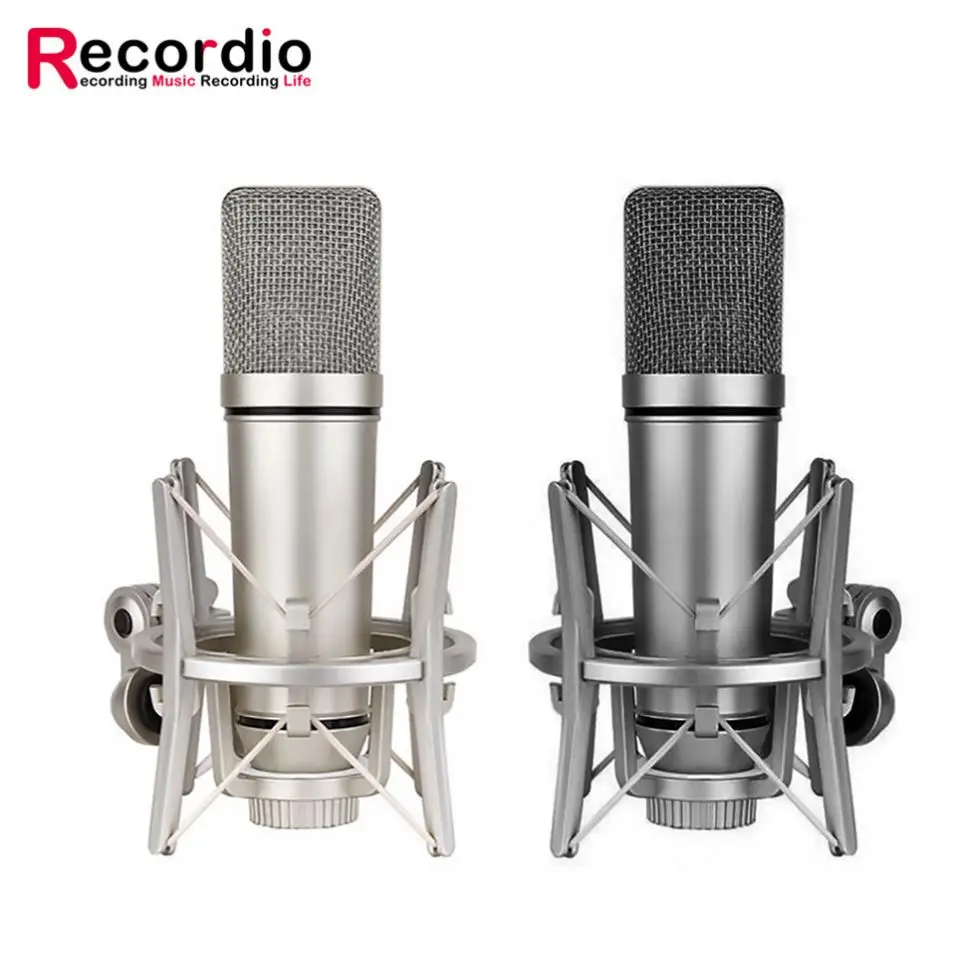 

GAM-U87 Good Selling Professional Condenser Microphone Studio For Webcast Live Recording For Wholesales, Champagne