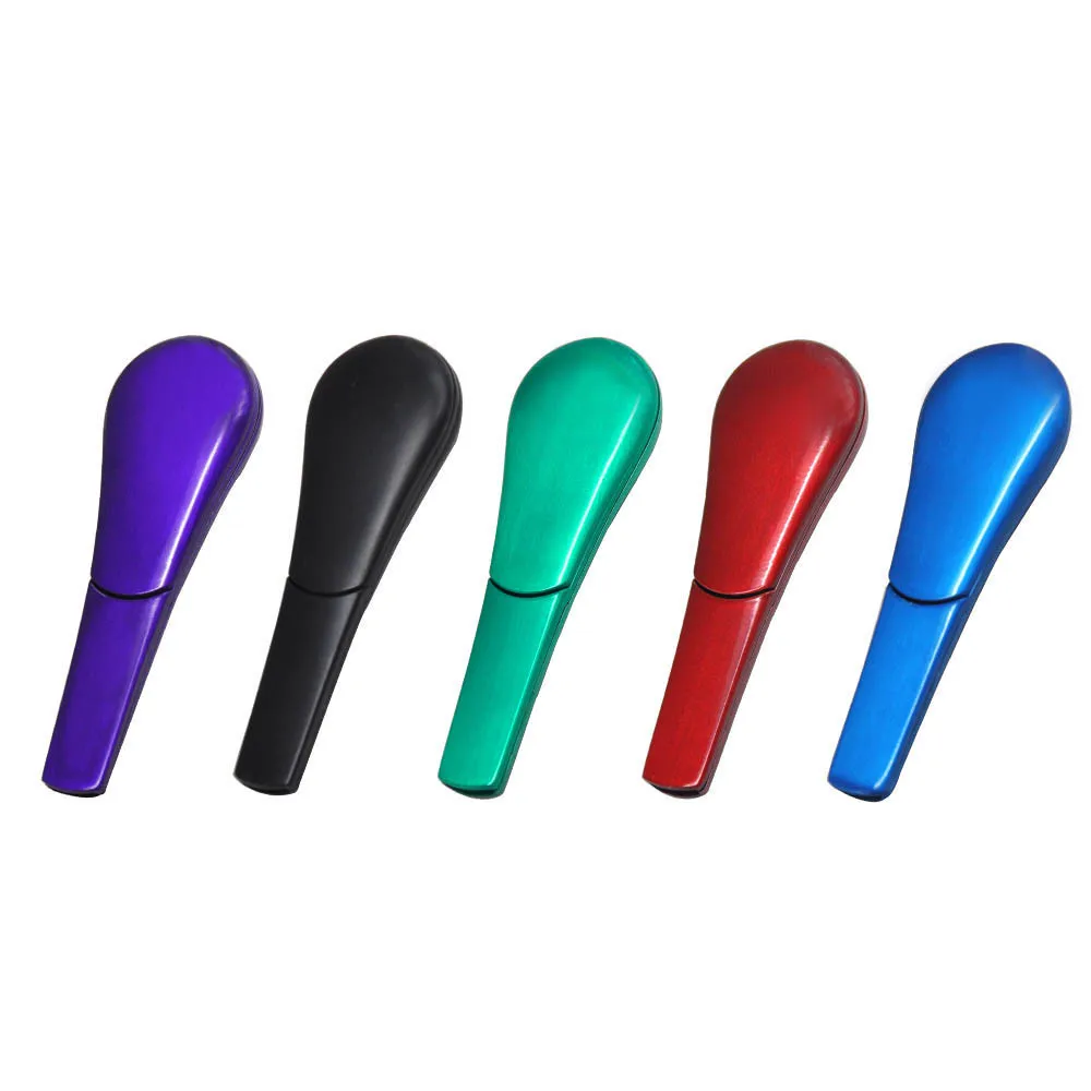 

Multicolor Gift Box Bongo Smoke Detachable Magnet Spoon Stainless Steel Herb Smoking Pipe, Mix colors