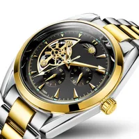 

Moon Phase Watch China Make OEM Watches Men Wrist Gold Luminous Dropshipping Water Resistant Luxury Automatic Men Watch