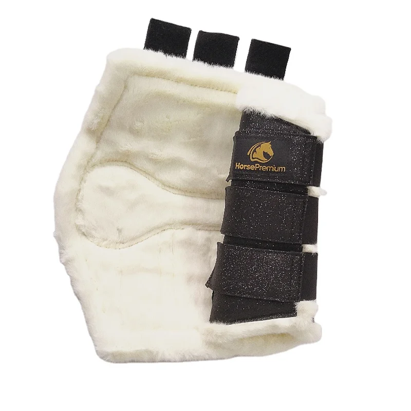 

Glitter Black Horse Accessories Horse Boots Tendon Leg Sleeve Horse Equipment