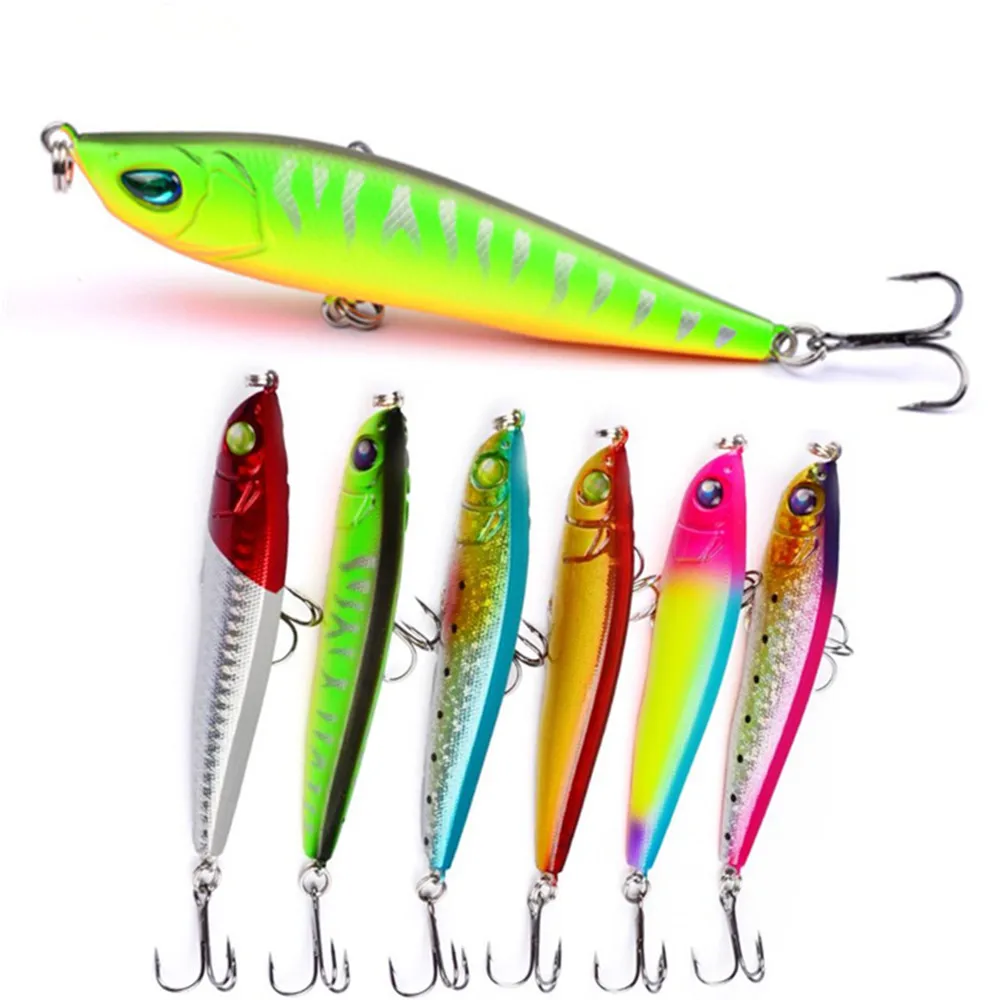 

Wobblers Floating Fishing Lure Crankbait Trolling Quality Bass Isc Artificial Hard, 6 colors