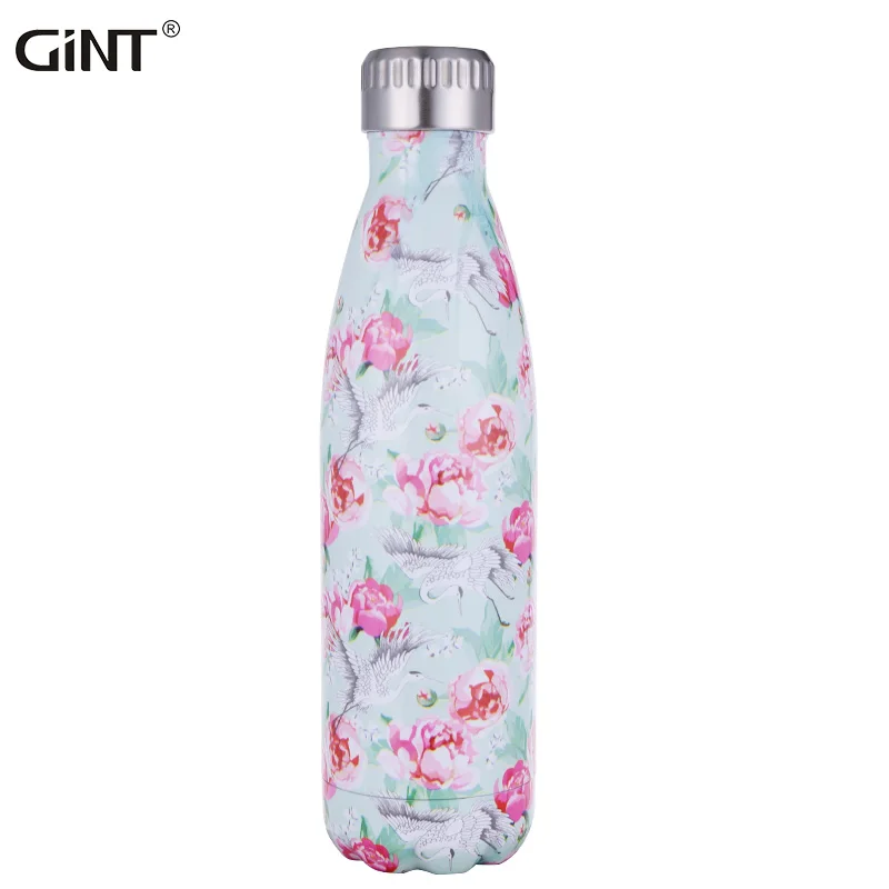 

GiNT 500ml New Design Fashion Style Vacuum Flask Insulated Water Cup Double Wall Thermal Stainless Steel Water Bottle, Customized color