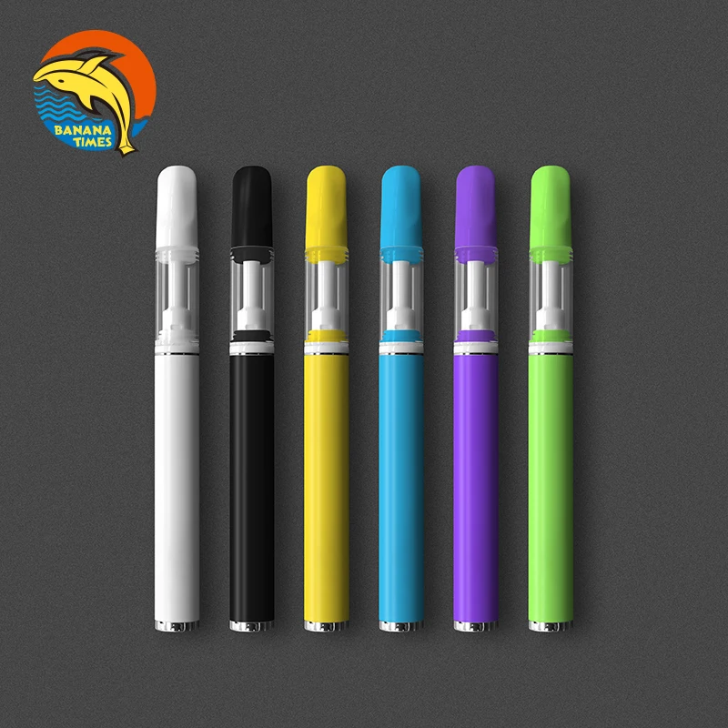 

UK Wholesale Black white ceramic tip cbd vap 0.3ml 0.5ml empty vaporizer rechargeable cbd pen, White/ customized color