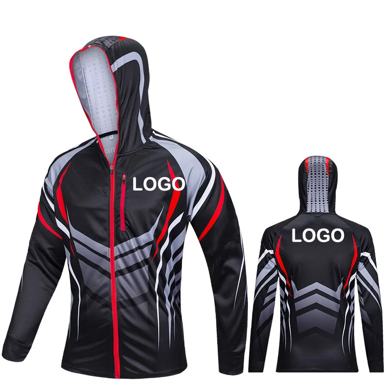 Mens Anti-UV Cool Fishing Shirts Dri Fit Breathable Clothes