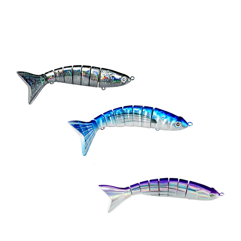 Saltwater Tackle Hard Body Bait Eight Segmented Tuna Swimbait Trolling Fishing Lures Saltwater Deep Sea Tuna Bait